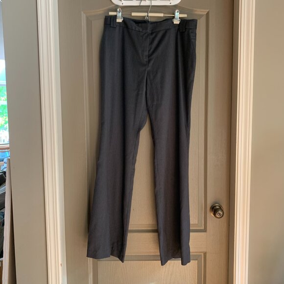 wool trowsers pinstripe // classic minimalist corporatecore - Picture 2 of 10